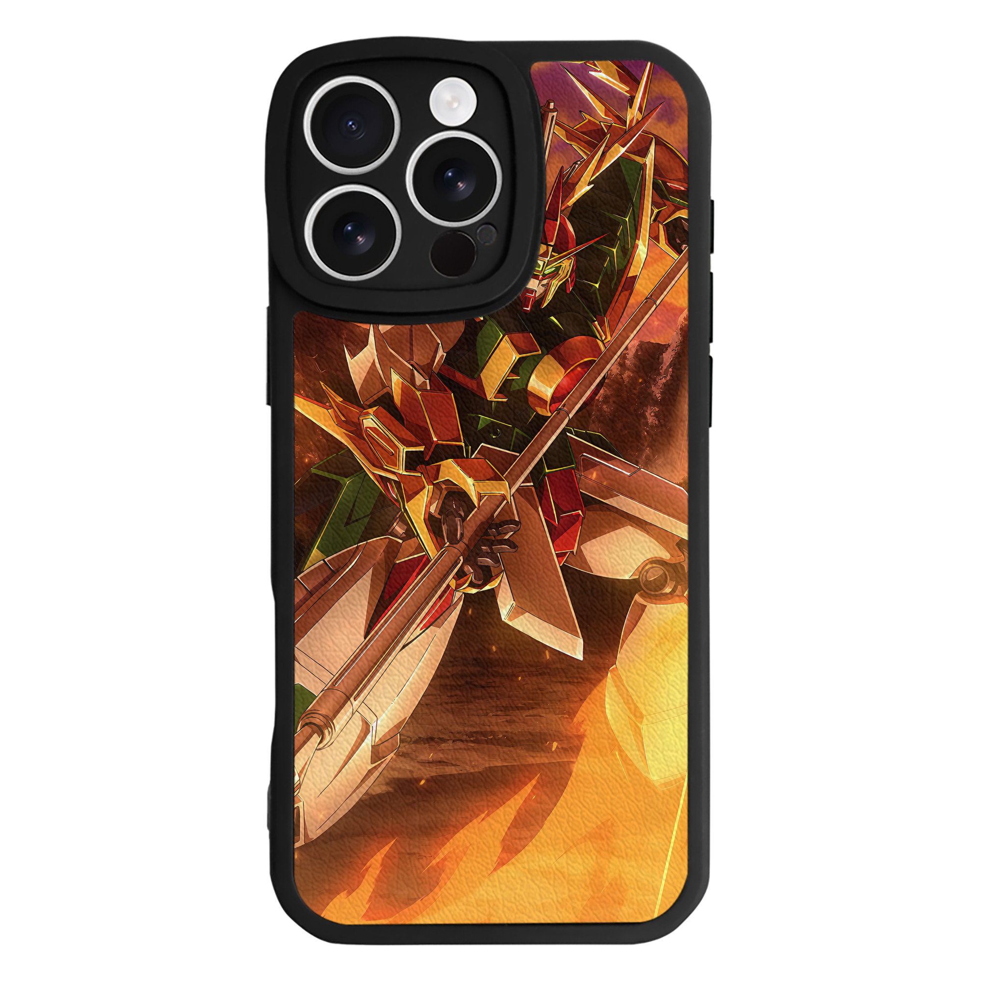 （画像用） 機動戦士ガンダム Mobile Suit Gundam 【iPhone 16シリーズ対応】シリコンスマホケース（レザー調） 材質：シリコン